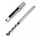 Marhynchus Carbon Steel Square Hole Saw Auger Drill Bit Mortising Chisel Woodworking Tool For Construction Installation 1 2 