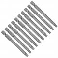 Uxcell 10 Pcs T25 Magnetic Torx Screwdriver Bits 1 4 Inch Hex Shank 3-inch Length S2 Power Tool