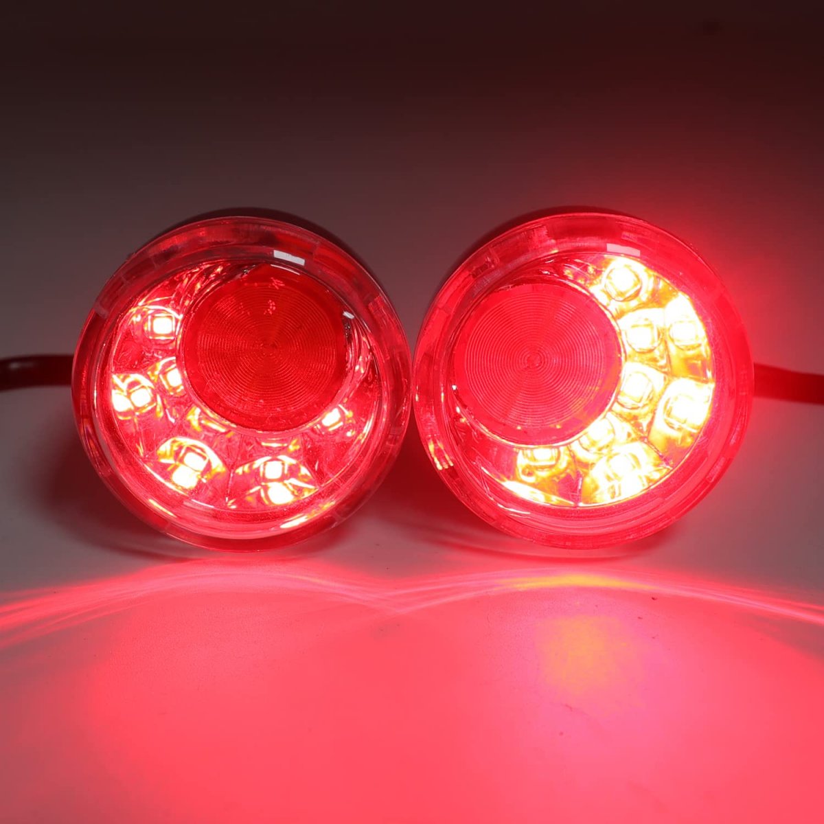 Httmt- Clear Lens Turn Signal Chrome Indicator Light For H-d Sportster Xl883 Flde Flhc Flsb P N Mt224-021b-cd Cl