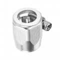 X Autohaux 5 Pcs An6 Hex Car Hose Finisher Flexible Rubber Pipe Clamp With Screw Band Adapter Fitting For Oil Fuel Water Tube