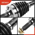 A-premium Pair 2 Front Cv Axle Shaft Assembly Compatible With Mazda Mpv 2002-2006 V6 3 0l Driver And Passenger Side Replace