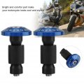 Fydun Motorcycle Handlebar End Slider Plug Caps For Racing Atv Offroad 22mm 7 8inch Blue