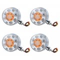Side Marker Led Double Face Red Amber White Light Compatible With Heavy Duty Truck Trailer Tractor Semi-trailer Dump- Pack Of 4