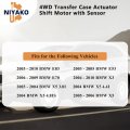 Niyako 4wd Transfer Case Actuator Shift Motor With Sensor Replacement                                         Fit 2003-2010 E83