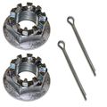 Caltric Set Of 2 Rear Axel Castle Nuts Pins Fits Honda Trx250ex Sportrax 250 2001-2008