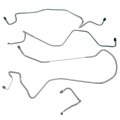 Inline Tube Replacement For 1987-89 Ford F150 2 4wd Std Cab Short Longbed Power Disc Front Brake Line Kit 4pc Oe Steel 