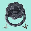 Ring Pull Cabinet Or Drawer Door Wrought Iron Black 5 Renovators Supply 