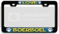 Love Boerboel Dogs Pets Bl 3d Metal License Plate Frame Auto Suv Truck Tag Holder W89 