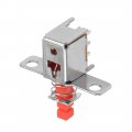 Uxcell Push Button Switch Dpdt 6 Pin 1 Position Self-locking Red 10pcs