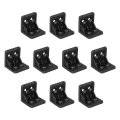 10pcs Plastic Corner Braces L Shape Bracket Right Angle Support Brace Shelf Board Holder For Wood Furniture Cabinet Drawer 