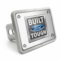 Ipick Image Made Ford Built Tough Uv Graphic Brushed Silver Billet Aluminum 2 Inch Tow Hitch Cover For F-150 Super-duty And Suv