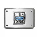 Ipick Image Made Ford Built Tough Uv Graphic Brushed Silver Billet Aluminum 2 Inch Tow Hitch Cover For F-150 Super-duty And Suv