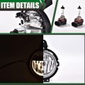 G-plus Fog Lights Compatible With Mini Cooper R55 R56 R57 R58 2007-2015 Lamps Driver Passenger Side Clear Lens Lamp Accessories