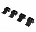 Mytee Products 4 Pack Steel Dump Trailer Hinges Strap Style Short Leaf Black Heavy Duty Weld On Greaseable Door Gate Hinge 