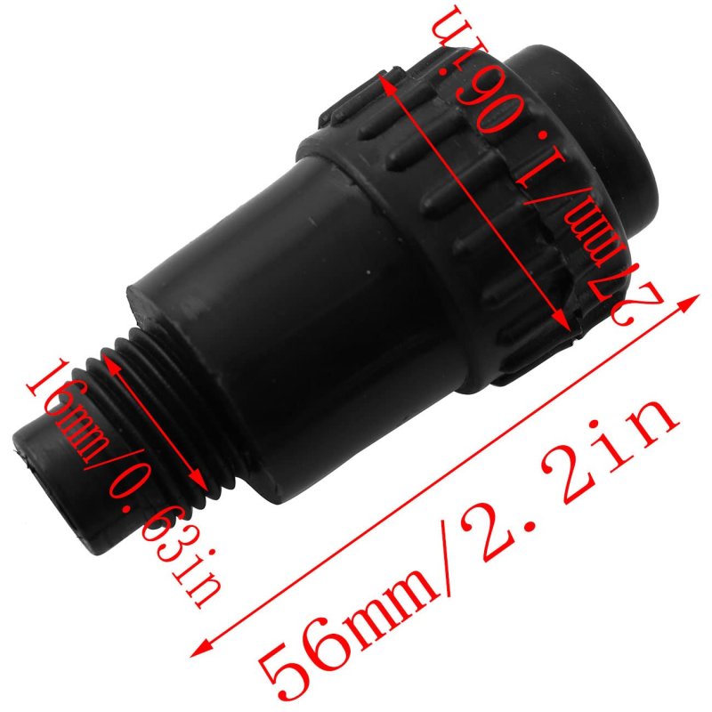 Thread Oil Plug Connector Lq Industrial 2pcs 16x1 5 3 8bspt Male Black Plastic Cap Air Compressor Spare Fittings