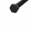 Uxcell M10x70mm Grade 8 Fully Thread External Hex Cap Screw Fastener Bolt Black 5pcs