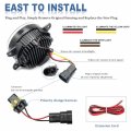 Njsbyl Led Fog Drl Lights For Range-rover L322 Sport L320 2010-2012 Land-rover Lr2 Lr4 2010-2016 White Daytime Running Driving