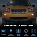 Njsbyl Led Fog Drl Lights For Range-rover L322 Sport L320 2010-2012 Land-rover Lr2 Lr4 2010-2016 White Daytime Running Driving