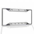 Fastasticdeals Metal Insert License Plate Frame Marlin A Weatherproof Car Accessories Chrome 4 Holes Solid 