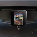 Beach Beauty Motorcycle Bike Born Ride Tow Trailer Hitch Cover Plug Insert
