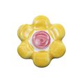 10 Pack Rok Hardware Flower Child Style Ceramic Pastel Yellow 1-9 16 Decorative Kitchen Vanity Dresser Cabinet Drawer Door Knob 