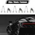 Uxcell 40 Pcs Silver Tone U Type Metal Rivets Door Trim Fastener Retainer Clips For Car