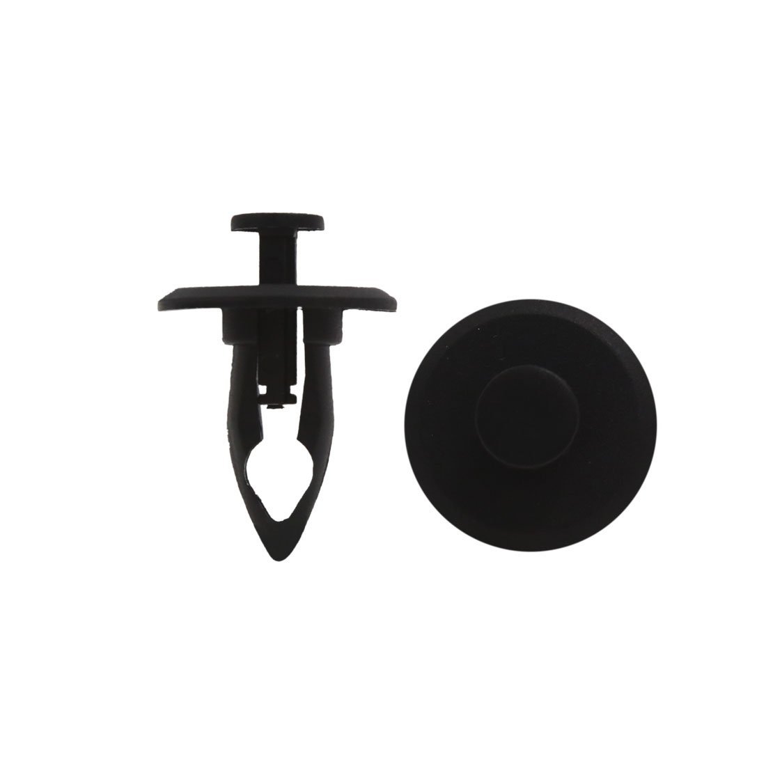 100 Pcs0mm Hole Dia Plastic Rivets Push Type Fastener Clip Black For Car Fender Bumper Door Trim And Engine Splash Guard In By