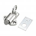 Uxcell Spring Loaded Latch Pin 1pcs Zinc Alloy Automatic With Screws Round Tip Of Downward For Balcony Bathroom Window Gate