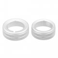 A Absopro Car Multi Terrain Selector Knob Button Cover For Toyota 4runner 2010-2020 Aluminum Alloy Silver Tone Set Of 2 