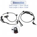 Uxcell 1 Pair Rear Left Right Abs Wheel Speed Sensor No 895450k240 895460k240 For Toyota Hilux Viii Pickup 2015-2022