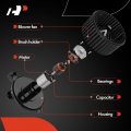 A-premium Heater Blower Motor With Fan Cage Replacement For Bmw 128i 135i 323i 325i 328i 335i X1 X3 X5 Z4