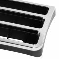 Fo1200141 Factory Style Front Bumper Grill Grille Assembly Compatible With Ford Bronco F Series 1989-1991 Chrome Black