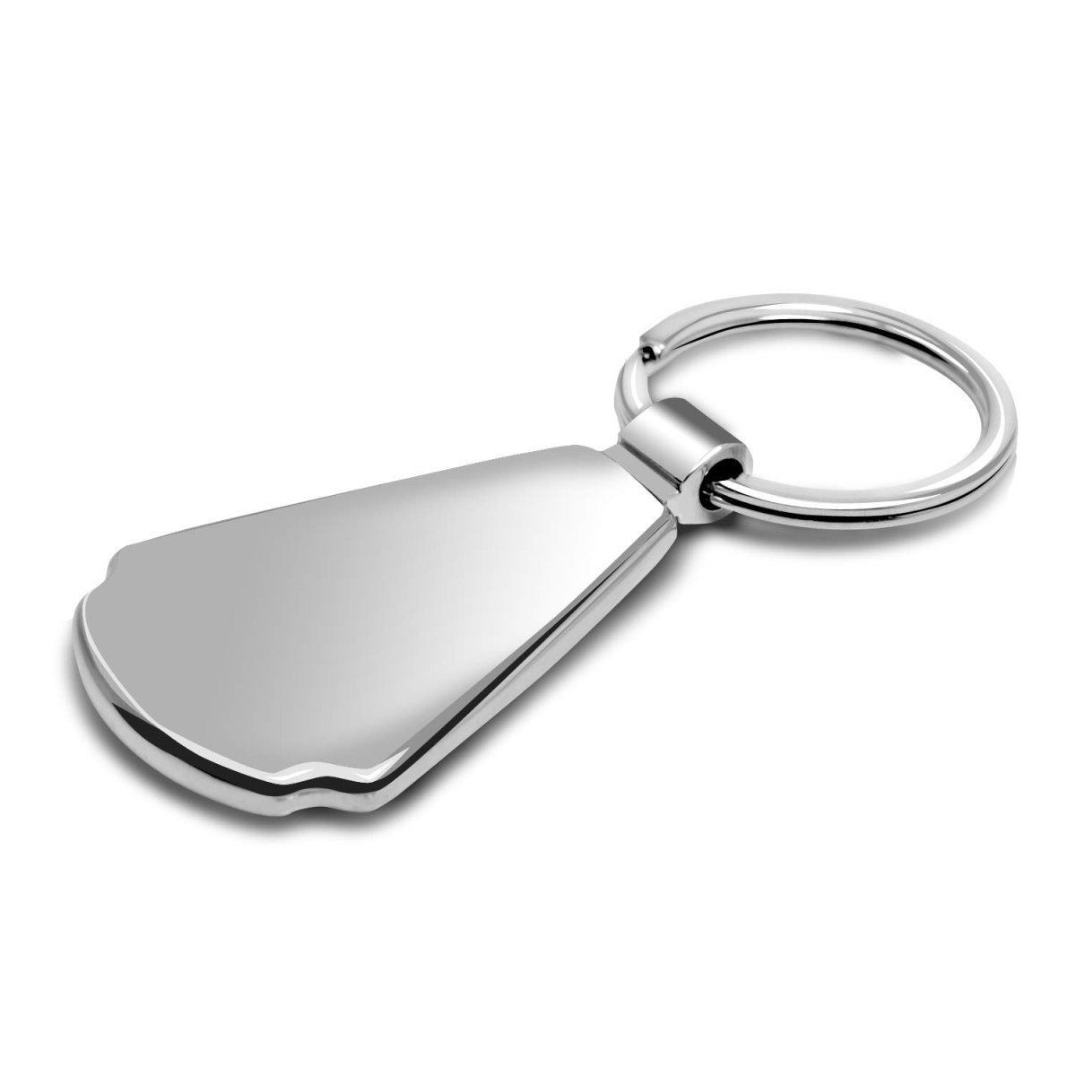 Chevrolet Camaro Zl1-1le Real Black Carbon Fiber Chrome Metal Teardrop Key Chain