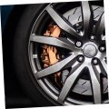 Valiclud 10pcs Dice Wheel Valve Covers Metal White Cap Truck
