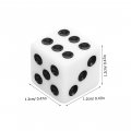 Valiclud 10pcs Dice Wheel Valve Covers Metal White Cap Truck