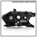 Acanii For 2016-2022 Toyota Tacoma Chrome Bezel W O Led Drl Projector Headlight Headlamp Left Driver Side