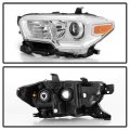 Acanii For 2016-2022 Toyota Tacoma Chrome Bezel W O Led Drl Projector Headlight Headlamp Left Driver Side
