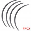 Autoxbert 4pcs Universal Carbon Fiber Black Car Truck Wheel Fender Flares Eyebrow Arches Cover Replaces Car Extra Protector