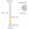 Paint Brushes 0 43 Width Wool Bristle With Wood Handle For Painting Applying Adhesive 5pcs