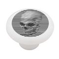 Optical Art Skull Decorative High Gloss White Ceramic Drawer Knob 