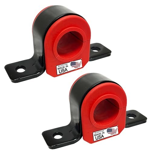 Front Sway Bar Stabilizer Bracket And Code Red Bushing Kit For Excursion 4wd 2000 To 2005 36 Mm 4 Piece Set Sdbrkt44tph