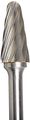 Drill America Dul Series Solid Carbide Miniature Bur Double Cut Sl41 Cone 8 Shank Head Diameter 3 Cutting Length Pack Of 1 