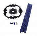 Fits Honda 400x Trx400x 520-94 Blue Non O Ring Chain Sprocket Black 15 36 