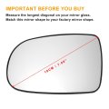 Car Rearview Left Driver Side Mirror Glass Replacement W Backing Plate Convex Non-heated White For Opel Corsa C Vauxhall