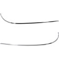 Rear Bumper Trim Molding For Mercedes Benz E63 Amg 2010 To 2013 Chrome Outer Impact Strip Driver And Passenger Side Pair 