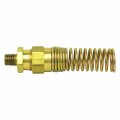 Tectran 104 Male Connector With Spring Guard 3 8 H-1 2 Idx1 Mpt 