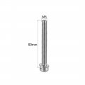 Uxcell M5 X 50mm Stainless Steel Phillips Pan Head Machine Screws Bolts Combine With Spring Washer And Plain Washers 5pcs