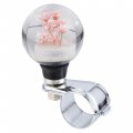 Abfer Flower Steering Wheel Spinner Knob For Car Suicide Assist Knobs Brody Ball Fit Most Vehicles Trucks Boats Pink 