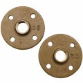 Supplying Demand Threaded Bronze Floor Flange 3 4 Inch 2 Pack