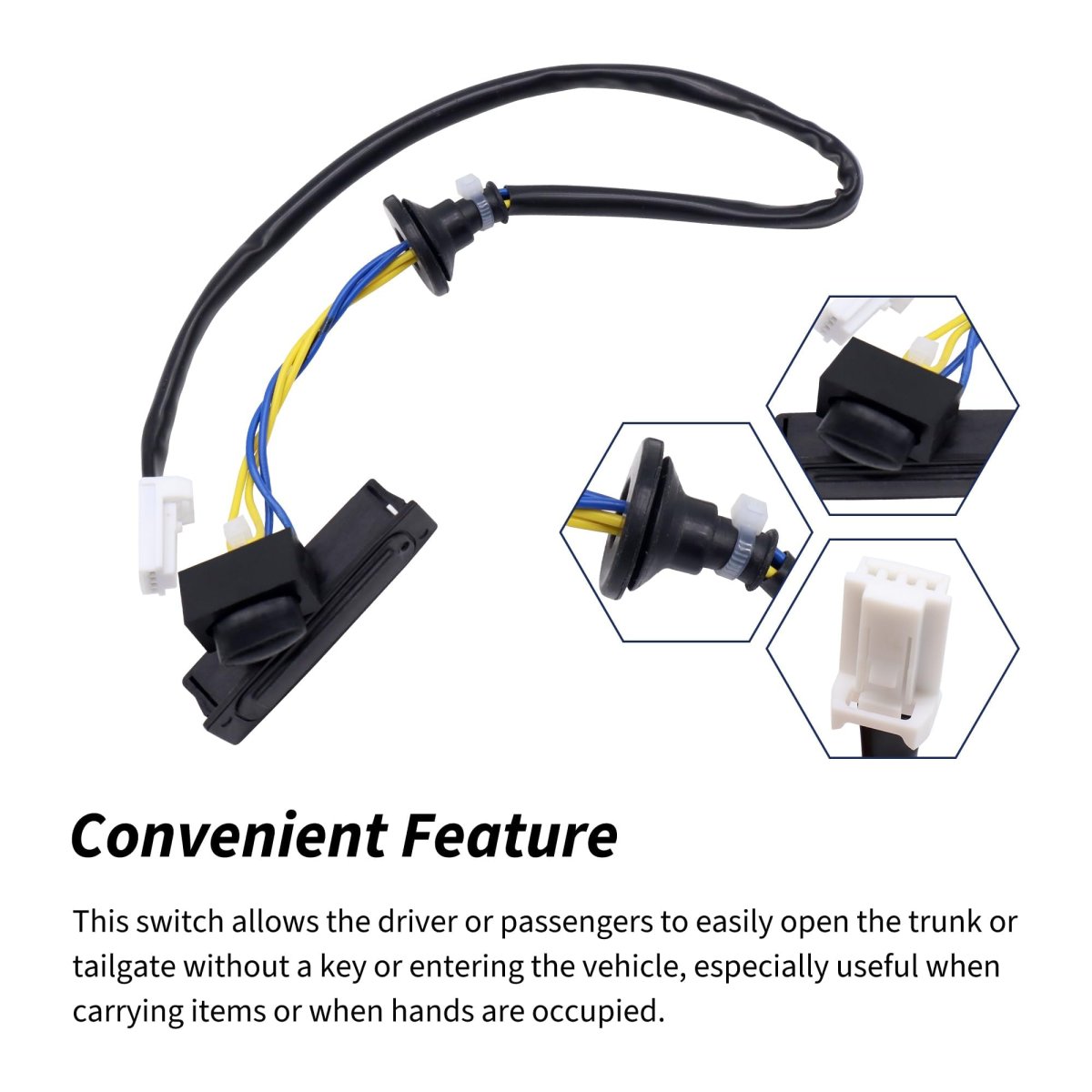 Rear Trunk Tailgate Lid Release Switch For Nissan Rogue 2008 2015 And Select 2 5l L4 2014 Replaces 25380jm00a 25380-jm00a